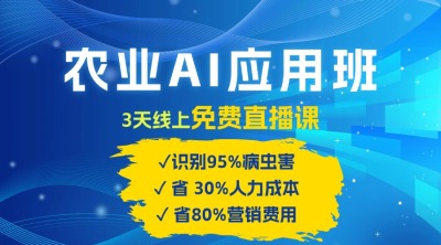 农业 AI 应用班：开启农业赚钱新机会​！