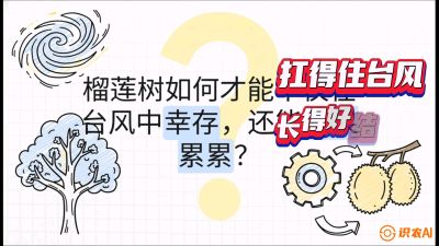 第四节：中国榴莲突围战：为生存重塑权型，抗台风矮化栽培与力学牵引，课程：《国产榴莲突围战：从泰国经验到中国实操的8堂必修课（高阶实战版）》