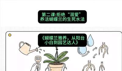 第二节：拒绝&ldquo;溺爱&rdquo;：养活蝴蝶兰的生死水法，课程：《蝴蝶兰雅养六讲：从阳台小白到园艺达人》#识农AI
